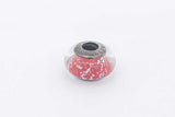 Pandora Disney Snow White Red Fluorescent Murano Glass Charm 925 3.3g Eb0425isa