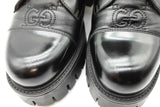 Gucci Black Leather Gg Matelasse Combat Boots Size 39 Eb0226oxzde