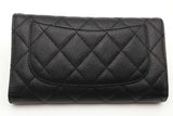 Chanel Quilted Black Caviar Leather Flap Wallet Eb0426wxzsa