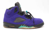 Nike Air Jordan 5 Retro Alternate Grape Suede Sneakers Size 11 Eb0726ixdu