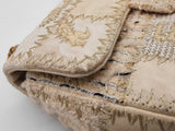 Chanel White & Beige Cnavas Tweed Patchwork Shoulder Bag Eb0326prrxde