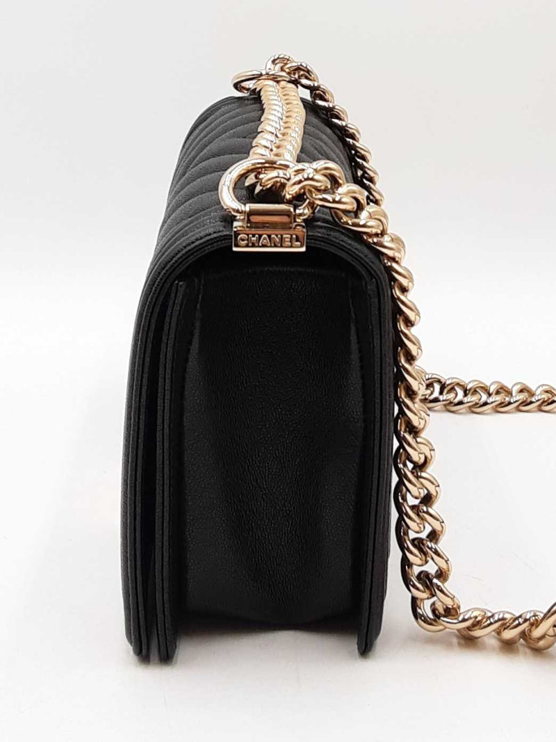 Chanel Boy Bag In Black Quilted Caviar Leather Fw0725orzxdu