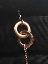 14k Rose Gold Linked Circles Pendant Necklace 2.2 Grams 18.5 Inch Fw0926lwzdu
