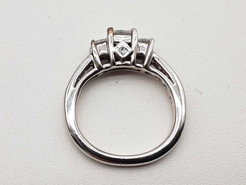 0.85 Cttw Diamonds 14k White Gold 3.6g Ring Size 3.75 Do0325prxde