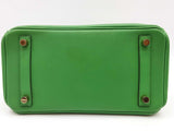 Hermes Birkin 25 Bambou Green Swift Gold Hardware Handbag Do1225lirxzde
