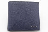 Bally Navy Blue Bifold Wallet Eb0325ixsa
