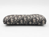 Christian Dior Saddle Pouch With Chain In Blue Oblique Jacquard Fw1026wzxdu