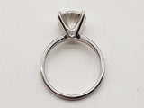 3.05 Carat Round Lab Grown Diamond 10k White Gold 4.1g Ring Size 7 Do1125rxzde