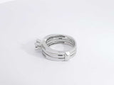 0.60 Cttw Diamond 14k White Gold Ring 7.9 Grams Size 7 Aa0725rxzsa