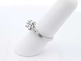 0.80 Cttw Diamond & Platinum Three Stone Ring 6.4 Grams Size 7 Fw0425pzxdu