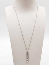 1.17 Cttw Diamonds 0.925 Silver 3.8g Drop Pendant Chain 19 In Do0525erde