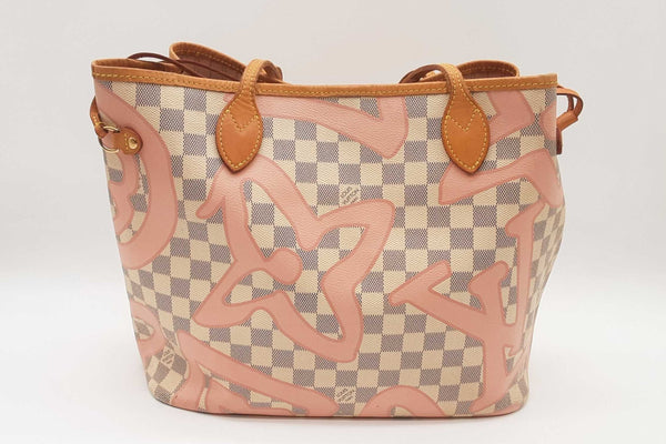 Louis Vuitton Damier Azure Tahitienne Neverfull Tote Bag Sd0725ezxde