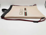 Gucci 516689 Printed Logo Beige Leather Drawstring Backpack Do0326wxzde