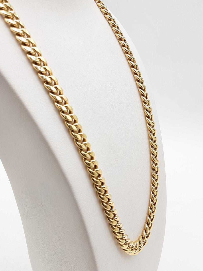 10k Yellow Gold 31.1g Cuban Chain 22 In Do0125llxzde