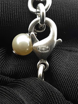 Chanel 2022 Crystal & Faux Pearl Long Silver-tone Necklace 42 Inch Fw0826irxdu