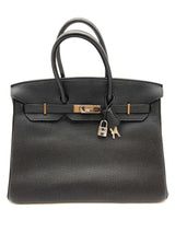 Hermes Birkin 35 Noir Black Togo Palladium Hardware Handbag Do0825srxzde