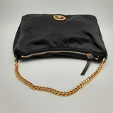 Versace Medusa Convertible Zip Nylon Satchel Hs0324orxsa