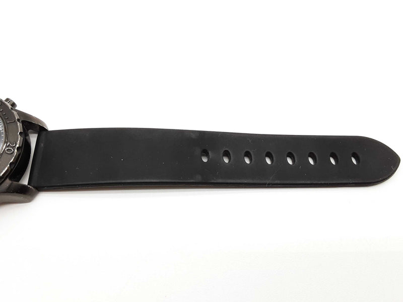 Movado 14.1.36.1219 42 Series 800 Black Steel Rubber Band Watch Do0325wxzde