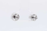 1.0cttw Lab Grown Diamond Stud Screwback Earrings 14k White Gold 0.8g Eb326orxsa