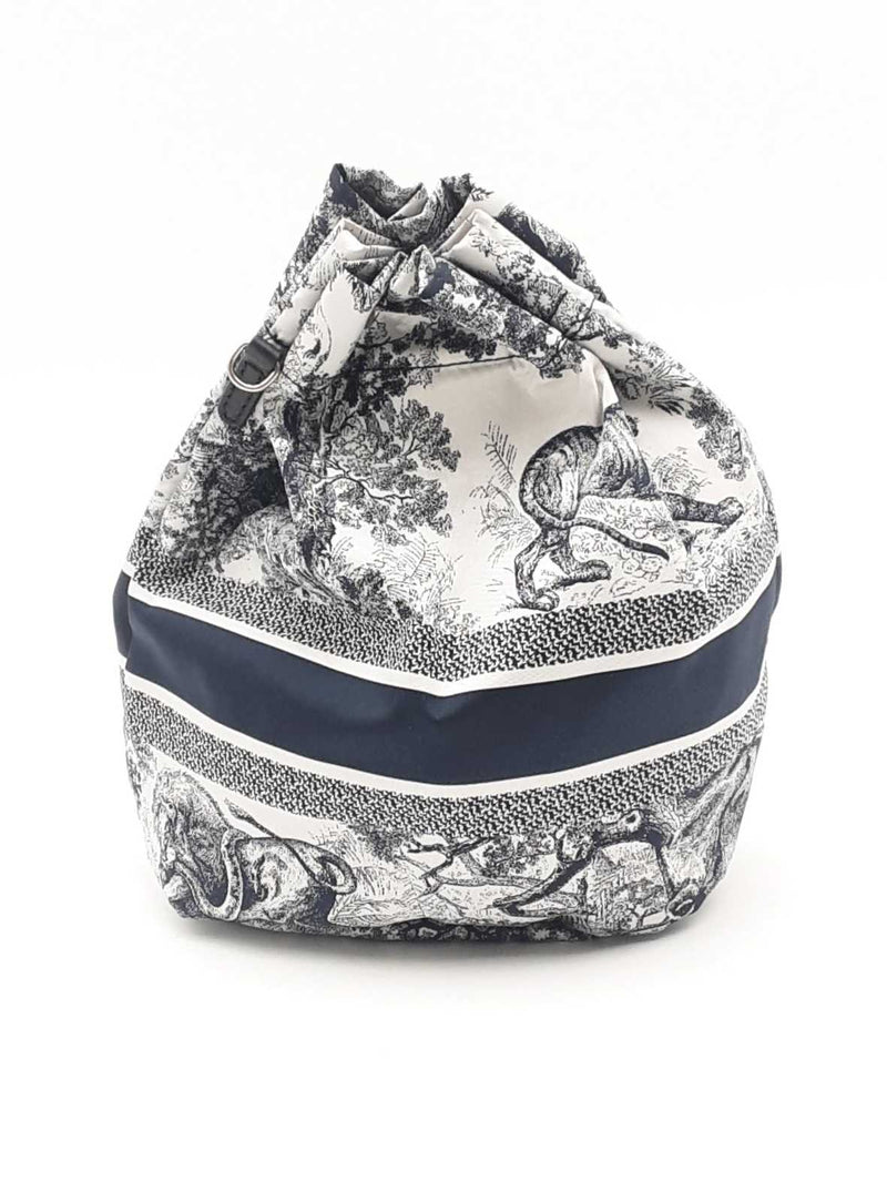 Christian Dior Fabric Toile De Jouy Sauvage Travel Pouch Aa1124ocrsa