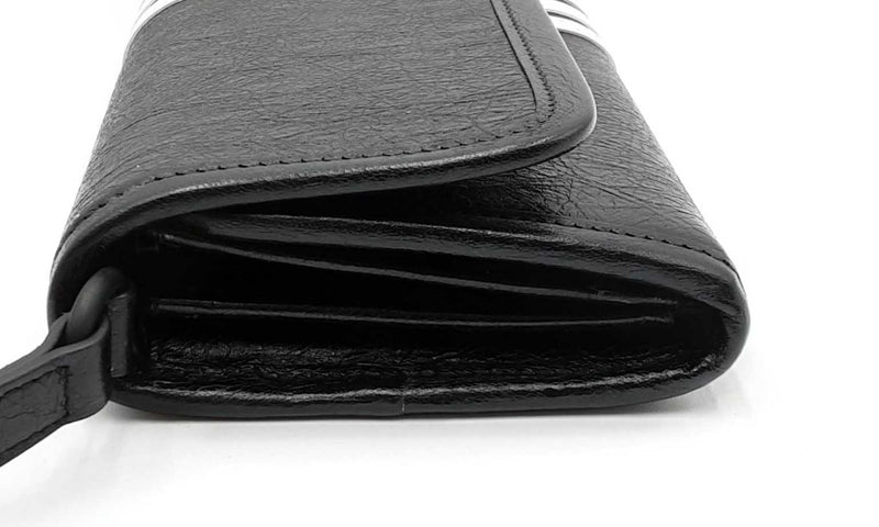 Balenciaga X Adidas Black Leather Strap Wallet Ebixzsa 144030005253
