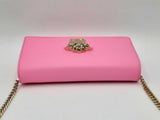 Versace La Medusa Palazzo Chain Pink Evening Bag Fw1224pxzdu