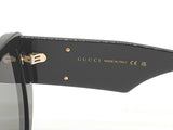 Gucci Gg0956s Large Geometric Black Frame Gray Lens Sunglasses Do0826lrxde