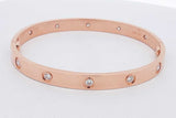 Cartier 18k Rose Gold Diamond Love Bracelet 32.01 Grams Size 18 Eb0726exxzsa