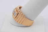 0.05cttw Diamond Ring In 18k Yellow Gold 15 Grams Size 10.5 Eb0726lwxzsa