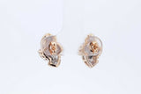0.68cttw Diamond Stud Earrings In 14k Yellow Gold 3.6 Grams Eb0526wxzde
