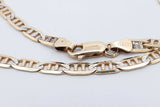 10k Yellow Gold Diamond Cut Mariner Chain Necklace 11.3g 20.5 Inch Eb0426pxzsa