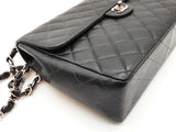 Chanel Black Quilted Caviar Leather Shoulder Bag Eb1225pxxzde
