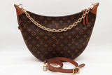 Louis Vuitton Reverse Monogram Canvas Loop Hobo Shoulder Bag Eb1026sxzde