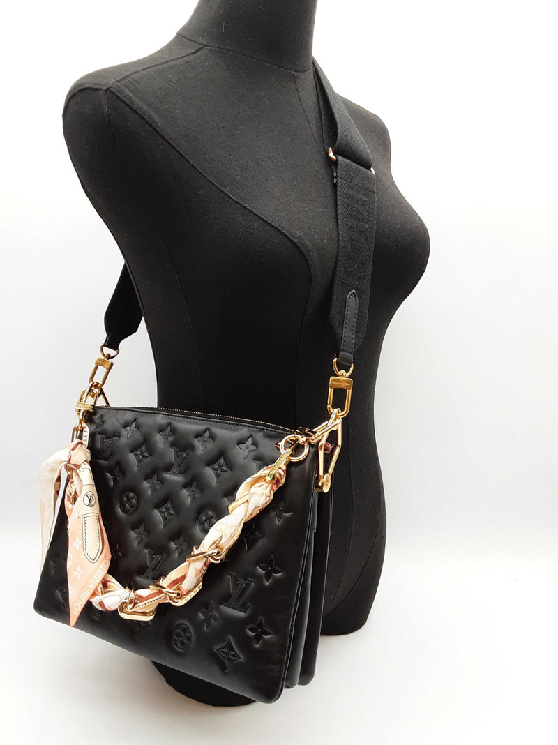 Louis Vuitton Coussin Black Empriente Monogram Leather Shoulder Bag Do1025lexzde