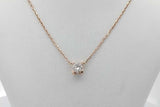 Cartier C De Cartier Diamond Pendant Necklace In 18k Rose Gold 2.5g Eb0826lxxzsa
