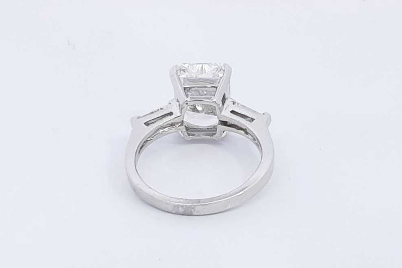 4.86ctw Lab Grown Diamond Ring In 14k White Gold 4.96 Grams Size 7 Eb0225lrrxsa