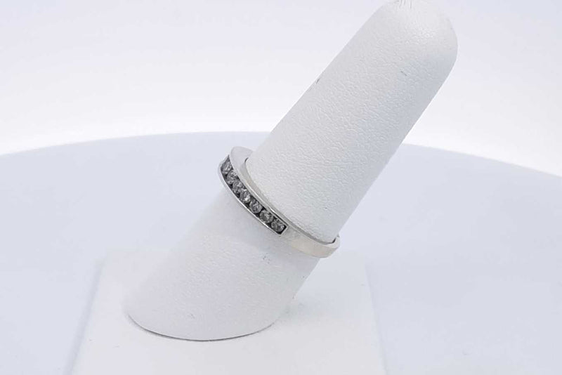 Approx. 0.42ctw Diamond Ring In 10k White Gold 2.4 Grams Size 7 Eb1124crsa