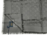 Louis Vuitton Monogram Classique Silk & Wool Square Shawl Fw0325ozxdu