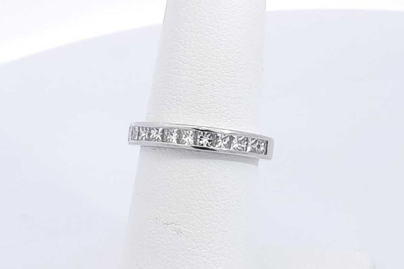 0.99ctw Diamond Ring In Platinum 6.2 Grams Size 6 Eb0424oorsa