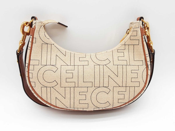 Celine Ava Triomphe Canvas And Calfskin Shoulder Bag Sd1025izxde