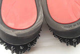 Christian Louboutin Spiked Roller Boat Black Suede Sneakers Size 44.5 Eb925orxde