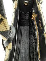 Prada Jacquard & Saffiano Embroidered Tote Bag Eb0924lxxzsa