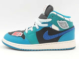 Nike Jordan 1 Mid Inspired By The Greatest Aquatone Gs Blue Size 4.5y Aa0925prsa