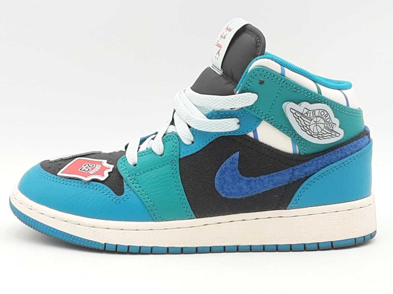 Nike Jordan 1 Mid Inspired By The Greatest Aquatone Gs Blue Size 4.5y Aa0925prsa