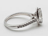1.35 Cttw Lab Grown Diamonds 14k White Gold 4.7g Ring Size 8 Do0626pcxde