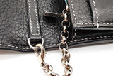 Tiffany & Co. Black Leather Turnlock Wallet On Chain Eb0526lxzde