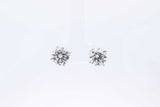 Approx. 4.16ctw Lab Grown Diamond Stud Earrings 14k White Gold 23.9g Eb1224cxzsa