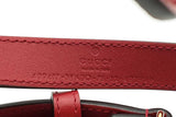 Gucci Marmont Red Leather Double G Belt Eb1224lrxdu