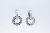 0.56cttw Diamond Hoop Earrings In 18k White Gold 6.7 Grams Eb0426ixzde