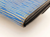 Louis Vuitton Sarah Wallet In "Blue Denim" Epi Leather Fw1026lordu